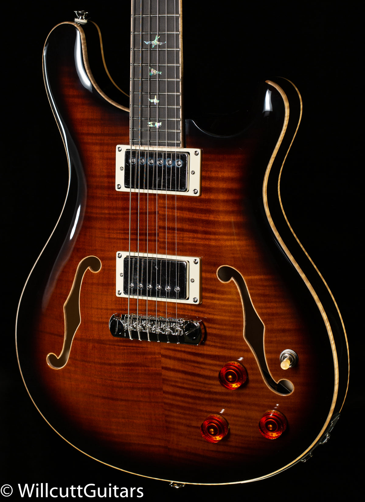 PRS SE Hollowbody II Piezo, Maple top Black Gold (958)