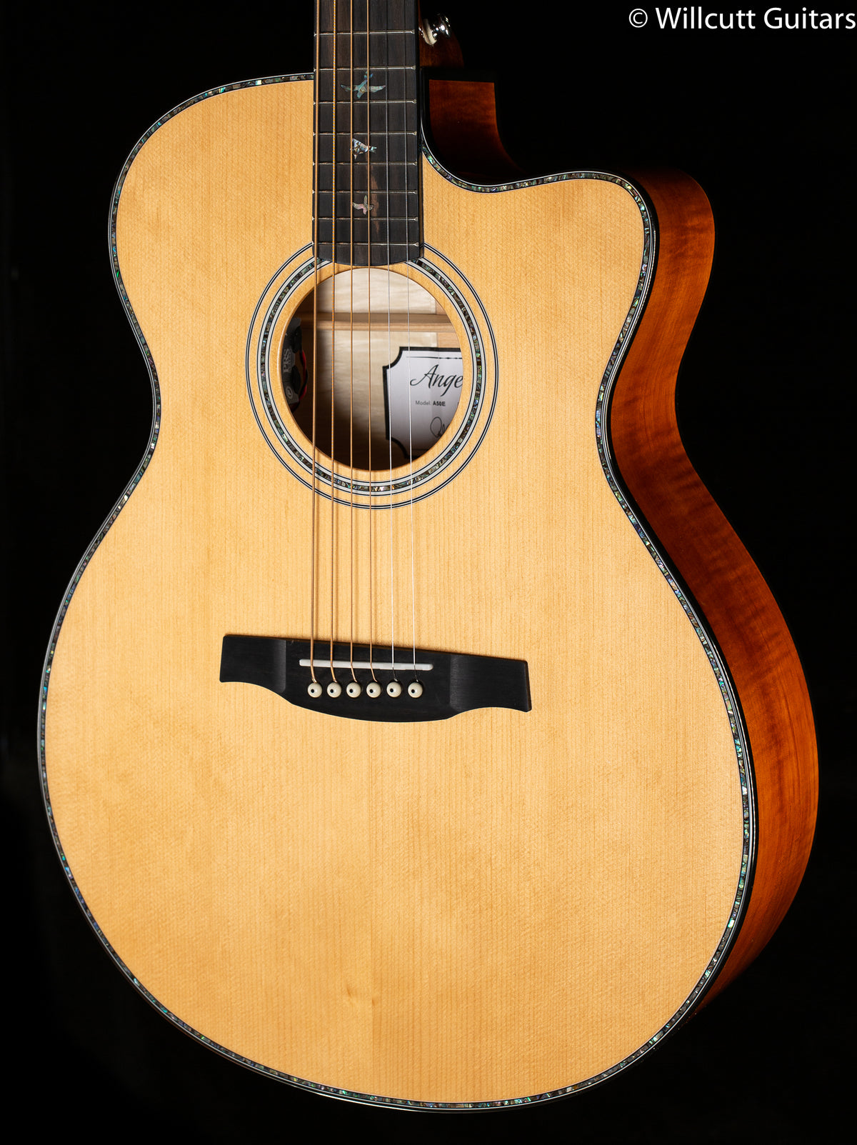 PRS SE AE50E  Sitka Spruce Top Black Gold (663)