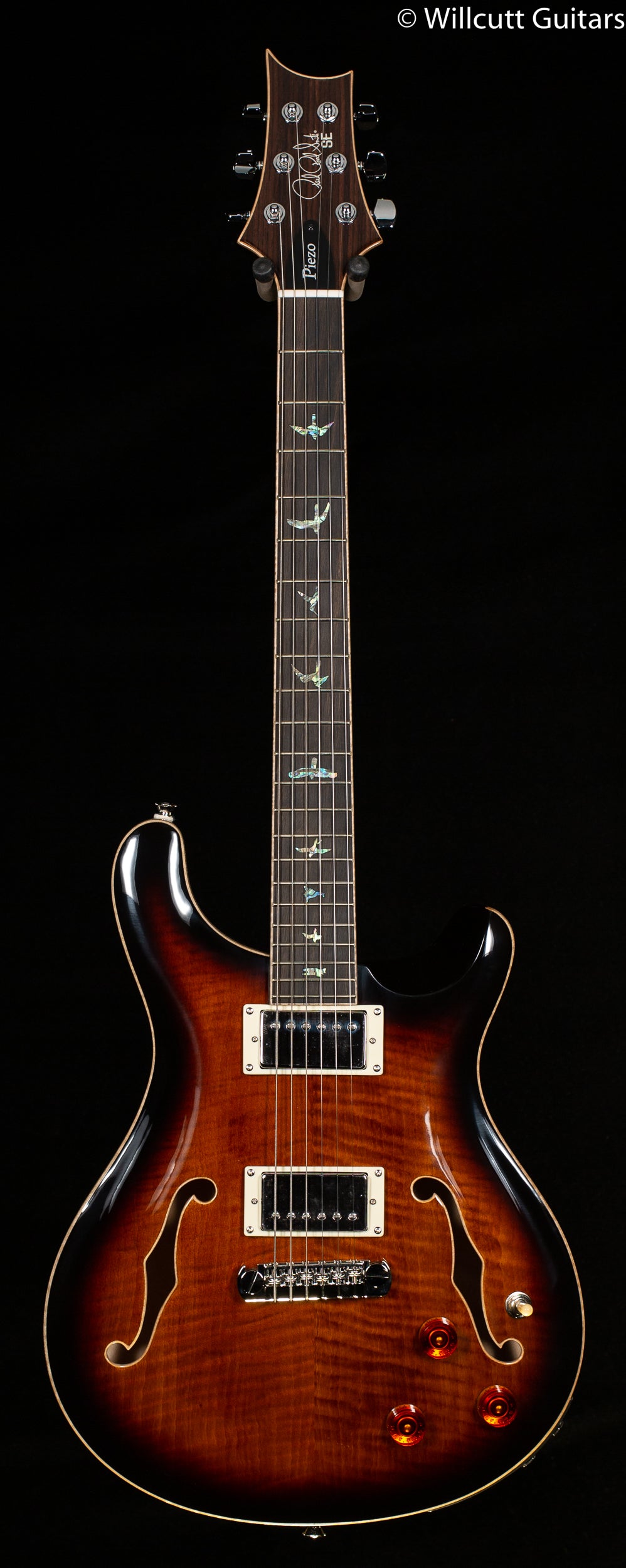 PRS SE Hollowbody II Piezo Maple Top/Back Black Gold (752)