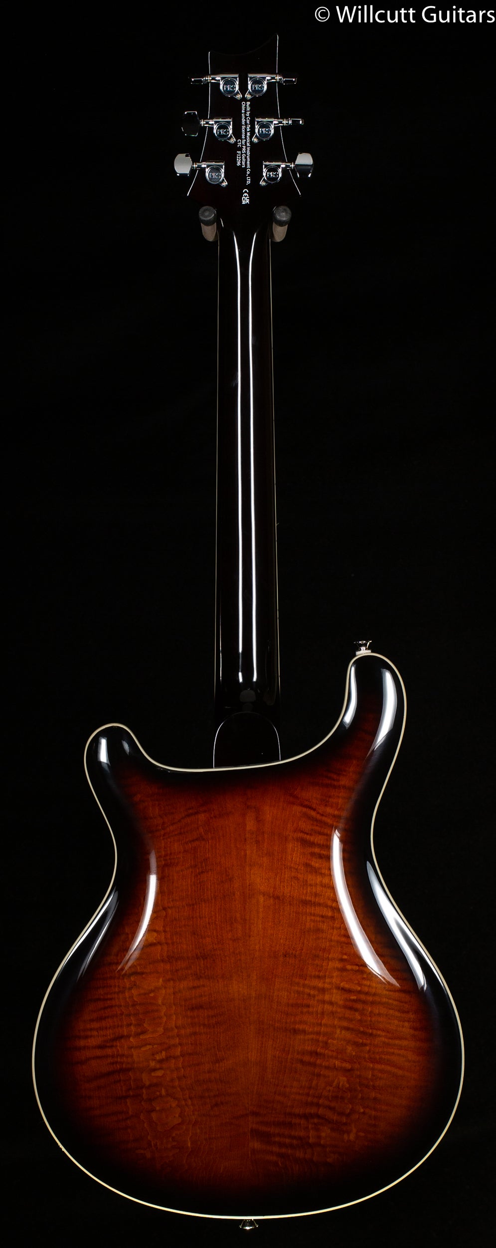 PRS SE Hollowbody II Maple Top/Back Black Gold Sunburst (296)