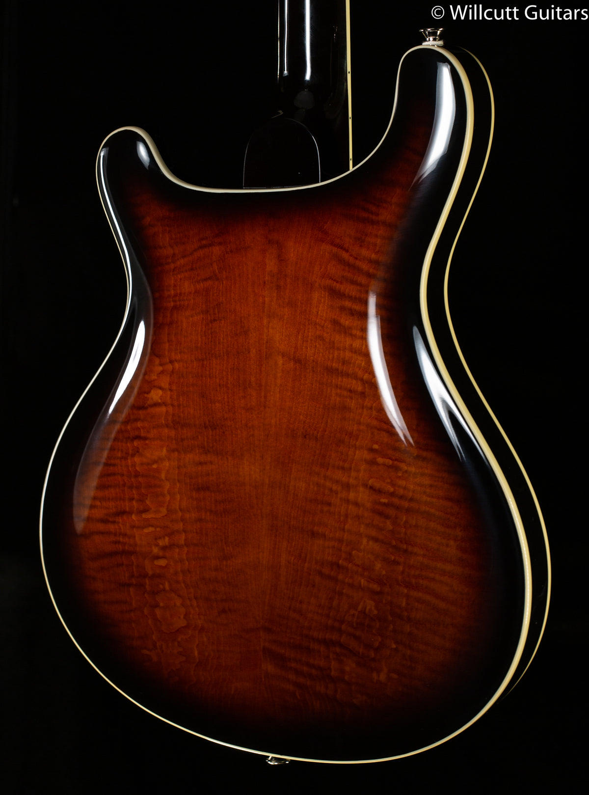 PRS SE Hollowbody II Maple Top/Back Black Gold Sunburst (296)