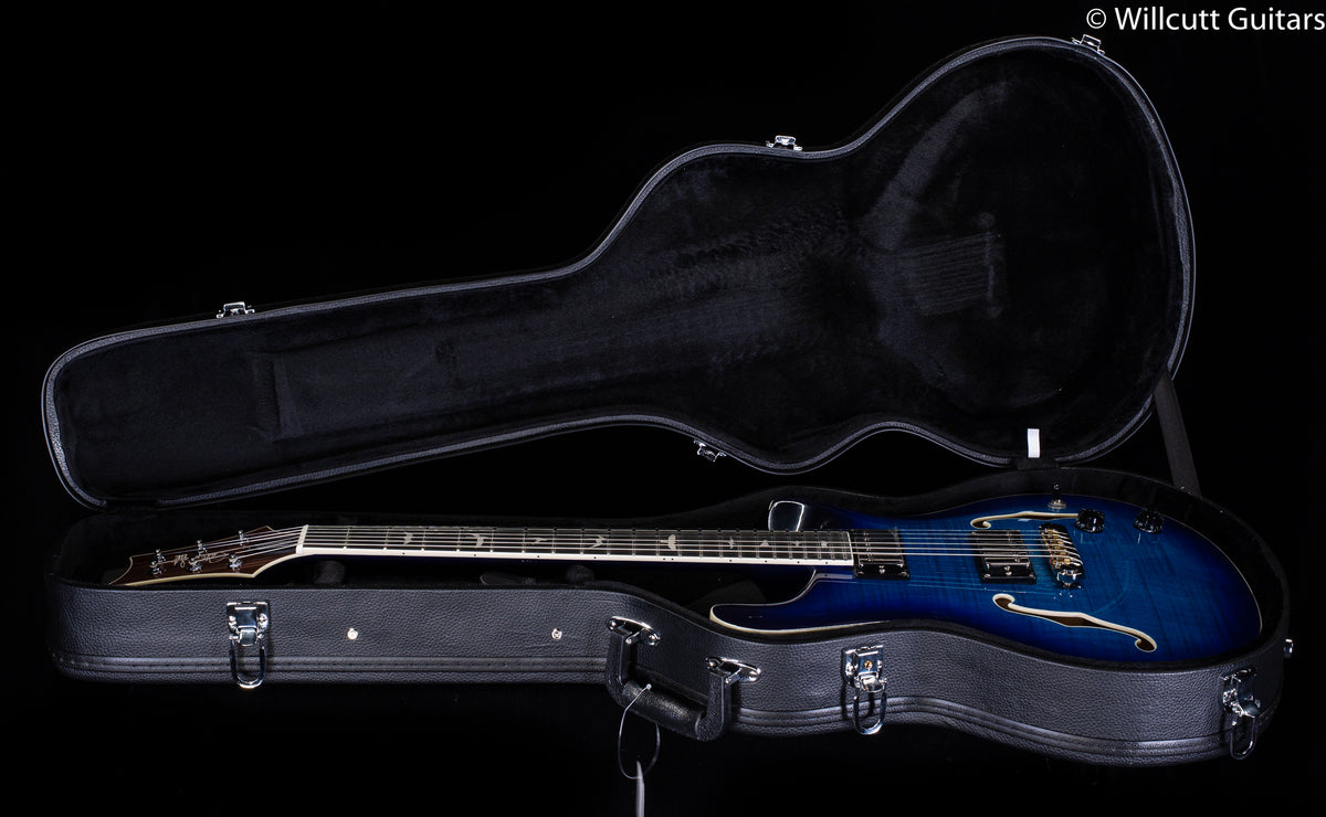 2022 PRS SE Hollowbody II, Maple top and back Faded Blue Burst (901)
