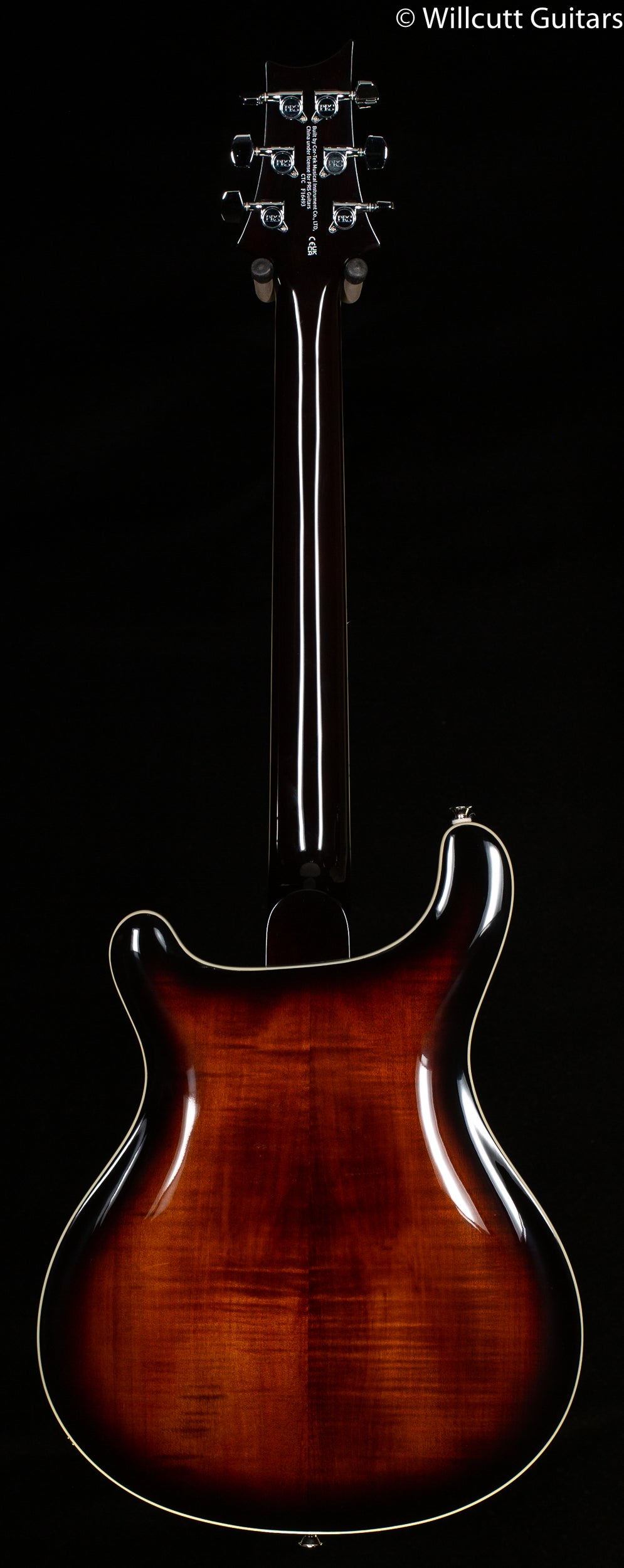 PRS SE Hollowbody II Maple Top/Back Black Gold Sunburst (493)