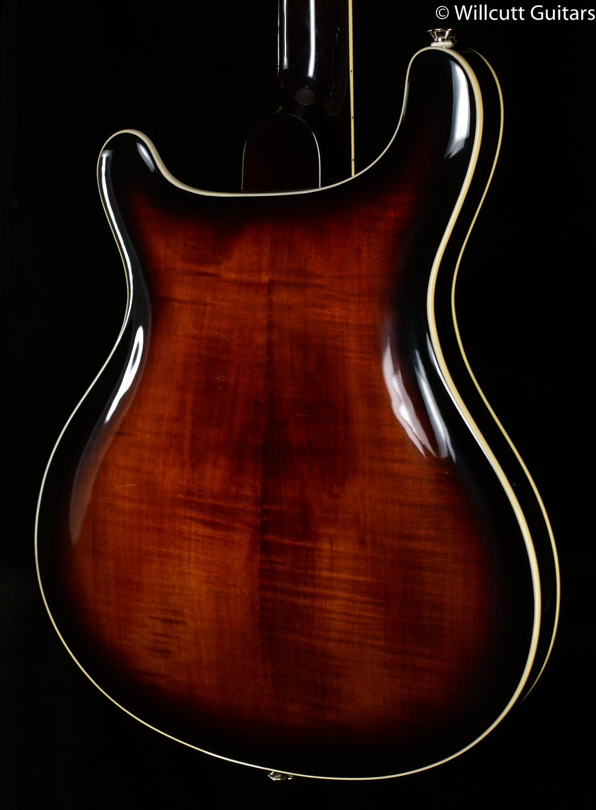 PRS SE Hollowbody II Maple Top/Back Black Gold Sunburst (493)