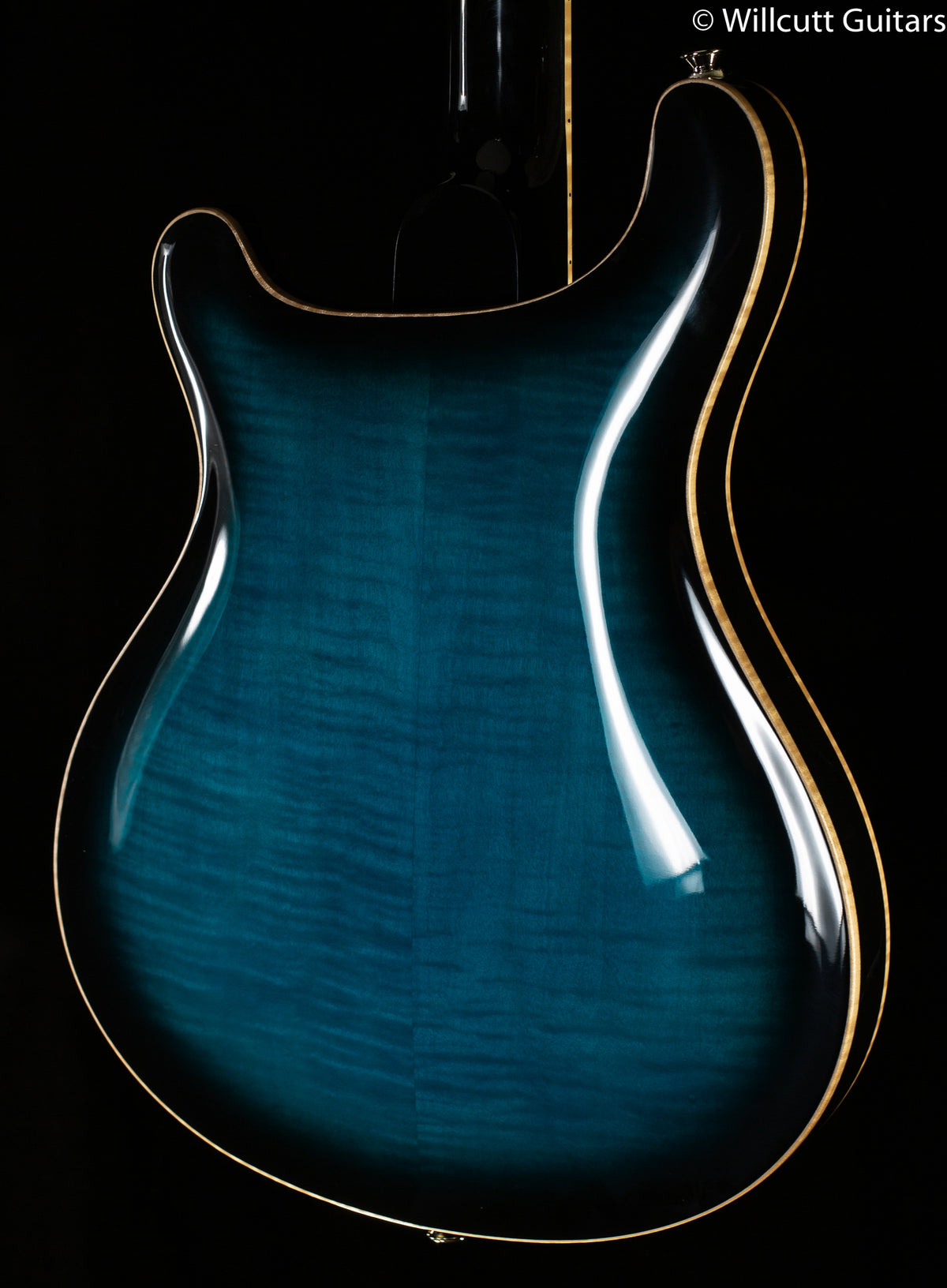 PRS SE Hollowbody II Piezo, Maple top Peacock Blue Smokeburst (194)