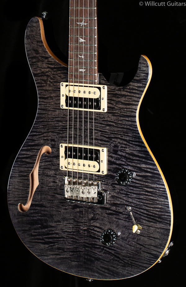 Prs se custom 22 deals semi hollow grey black