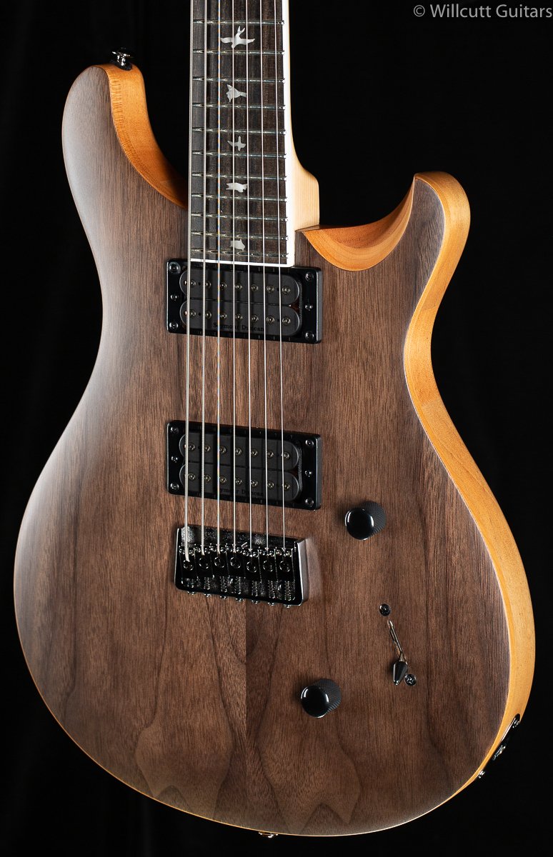 【希少7弦】PRS SE マーク・ホルコム SVN Walnut Natural PRS SE Mark Holcomb SVN 7-String Satin Walnut - Willcutt Guitars