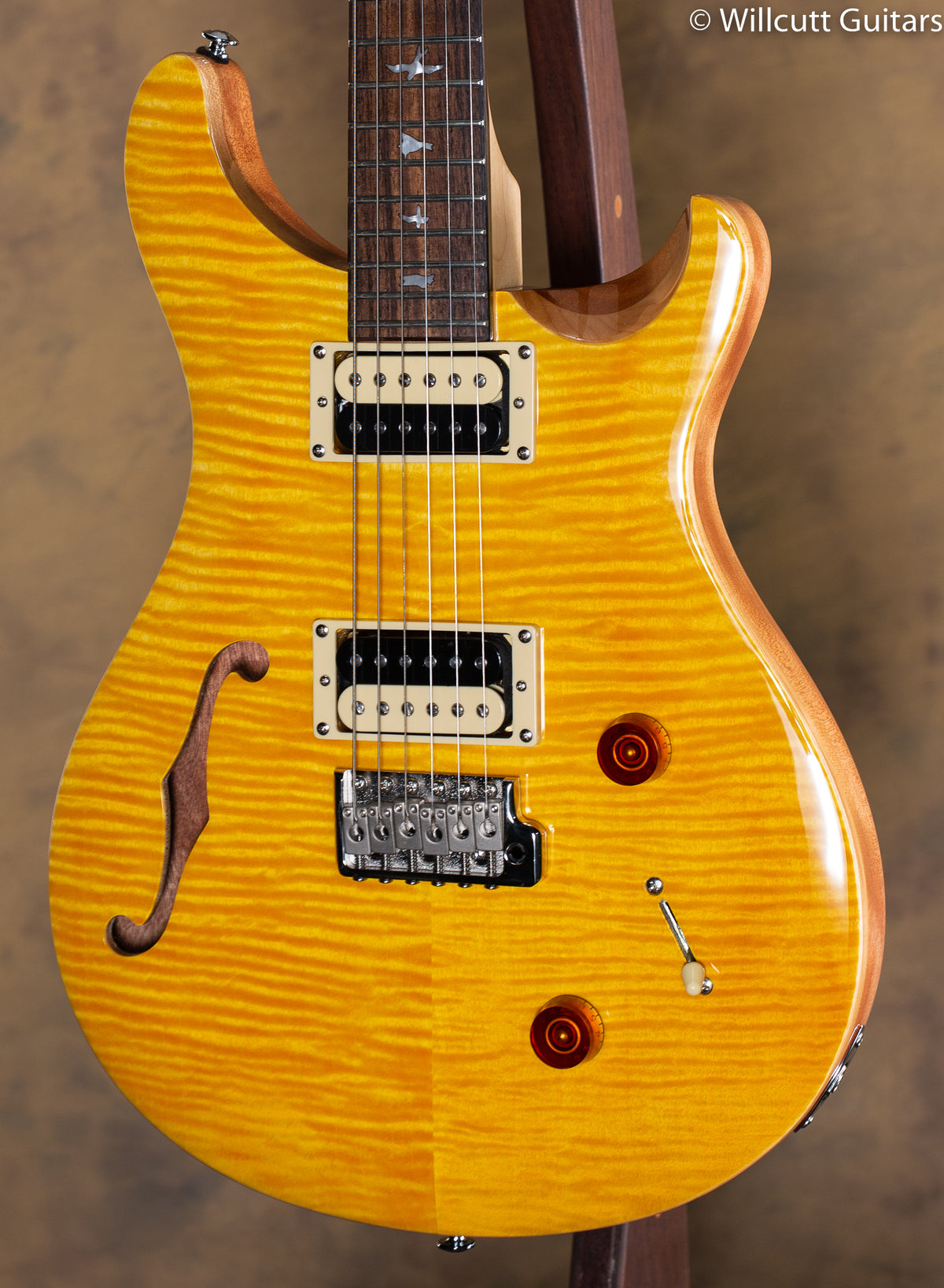 PRS SE Custom 22 Semi-Hollow Santana Yellow