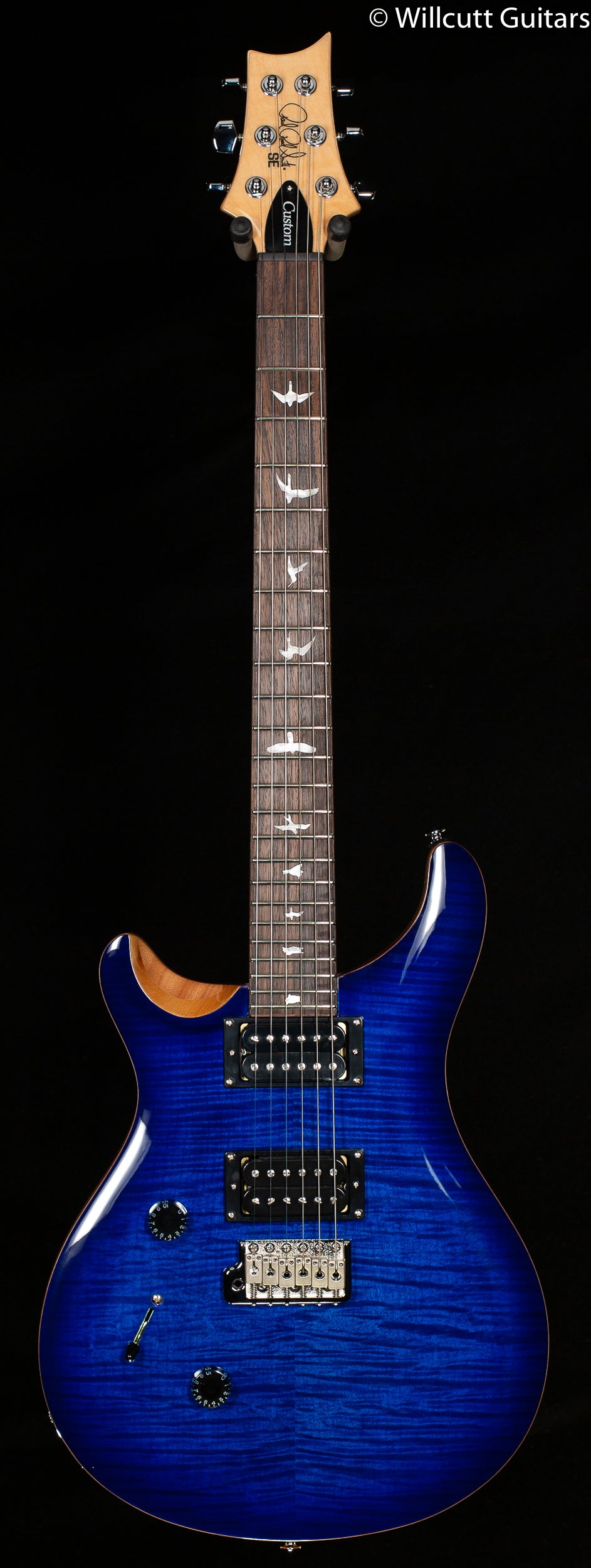 PRS seカスタム24 PRS SE Custom 24 Lefty Faded Blue Burst (788) - Willcutt Guitars