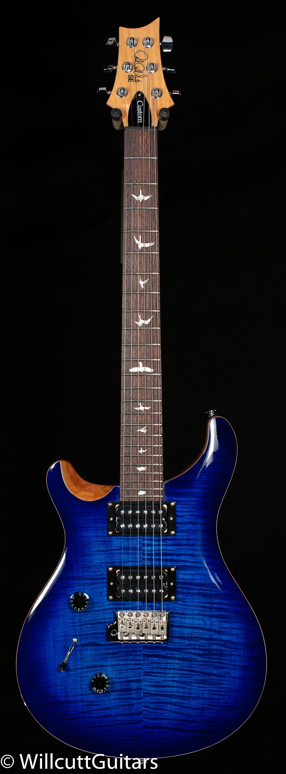 PRS SE Custom 24 Maple Top Faded Blue Burst Lefty (288)