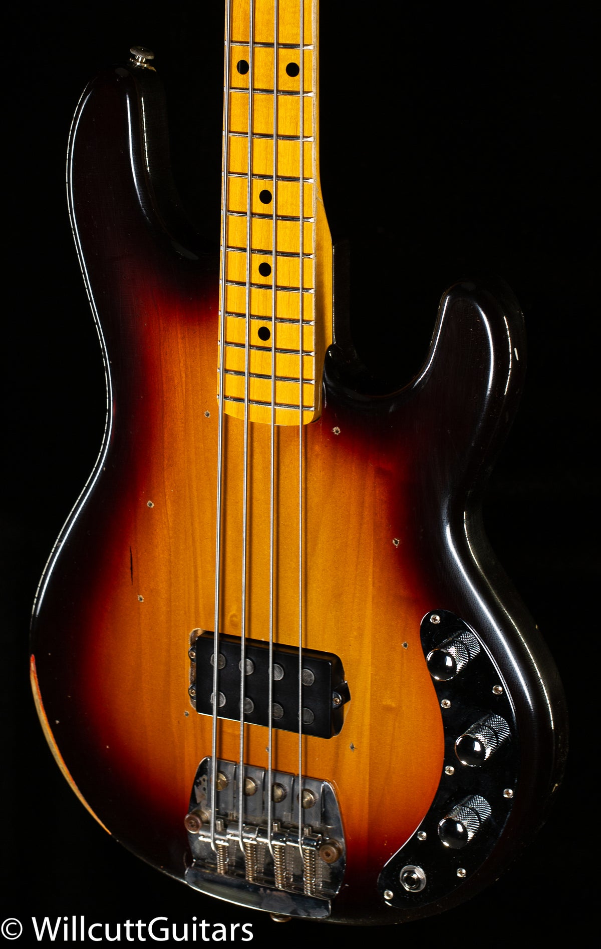 Ernie Ball Music Man Cliff Williams StingRay Bass Back in Burst Bass Guitar