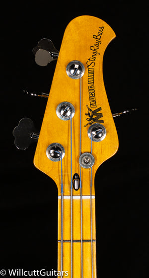 Ernie Ball Music Man Cliff Williams StingRay Bass Back in Burst Bass Guitar