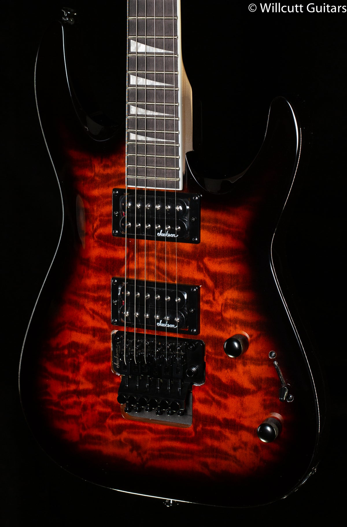 Jackson JS Series Dinky Arch Top JS32Q DKA Amaranth Fingerboard Dark Sunburst (088)