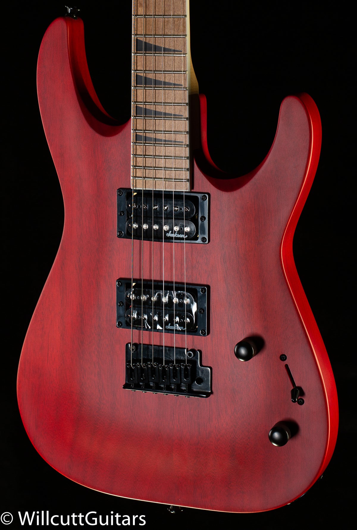 Jackson JS Series Dinky Arch Top JS24 DKAM, Caramelized Maple Fingerboard, Red Stain (381)