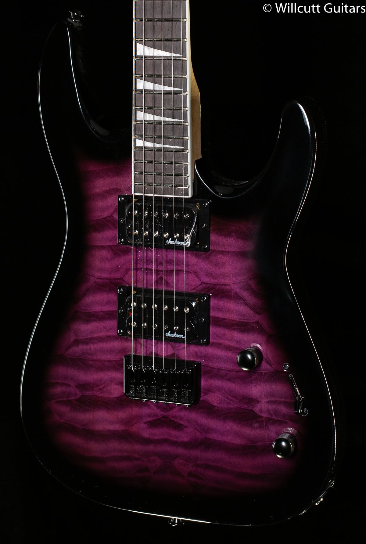 Jackson JS Series Dinky Arch Top JS32Q DKA HT Amaranth Fingerboard Transparent Purple Burst (740)