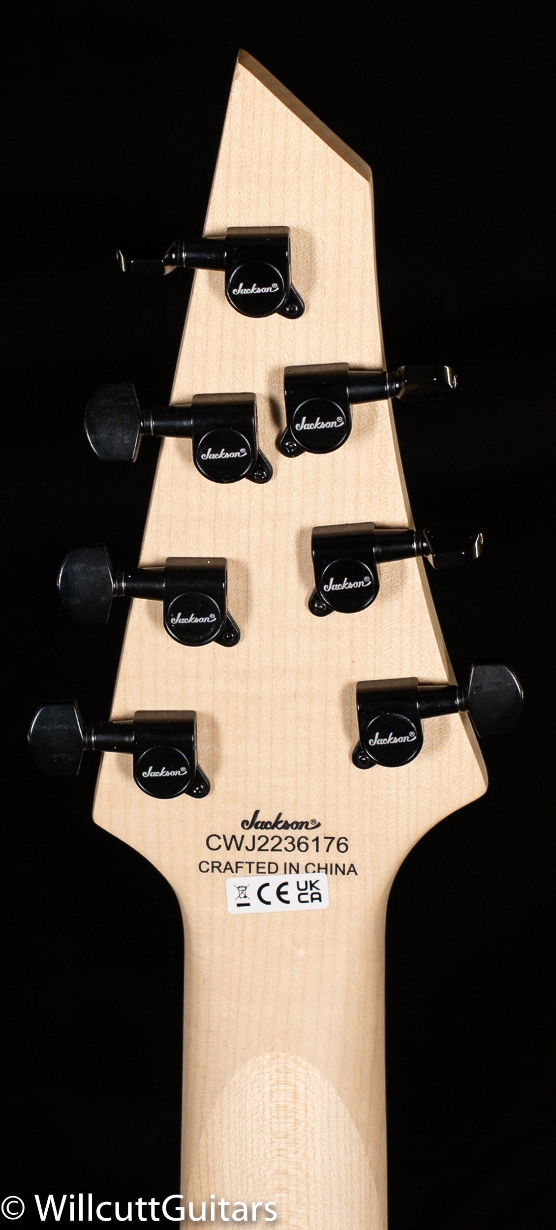 Jackson JS Series Dinky Arch Top JS22-7 DKA HT, Amaranth Fingerboard, Satin Black (176)