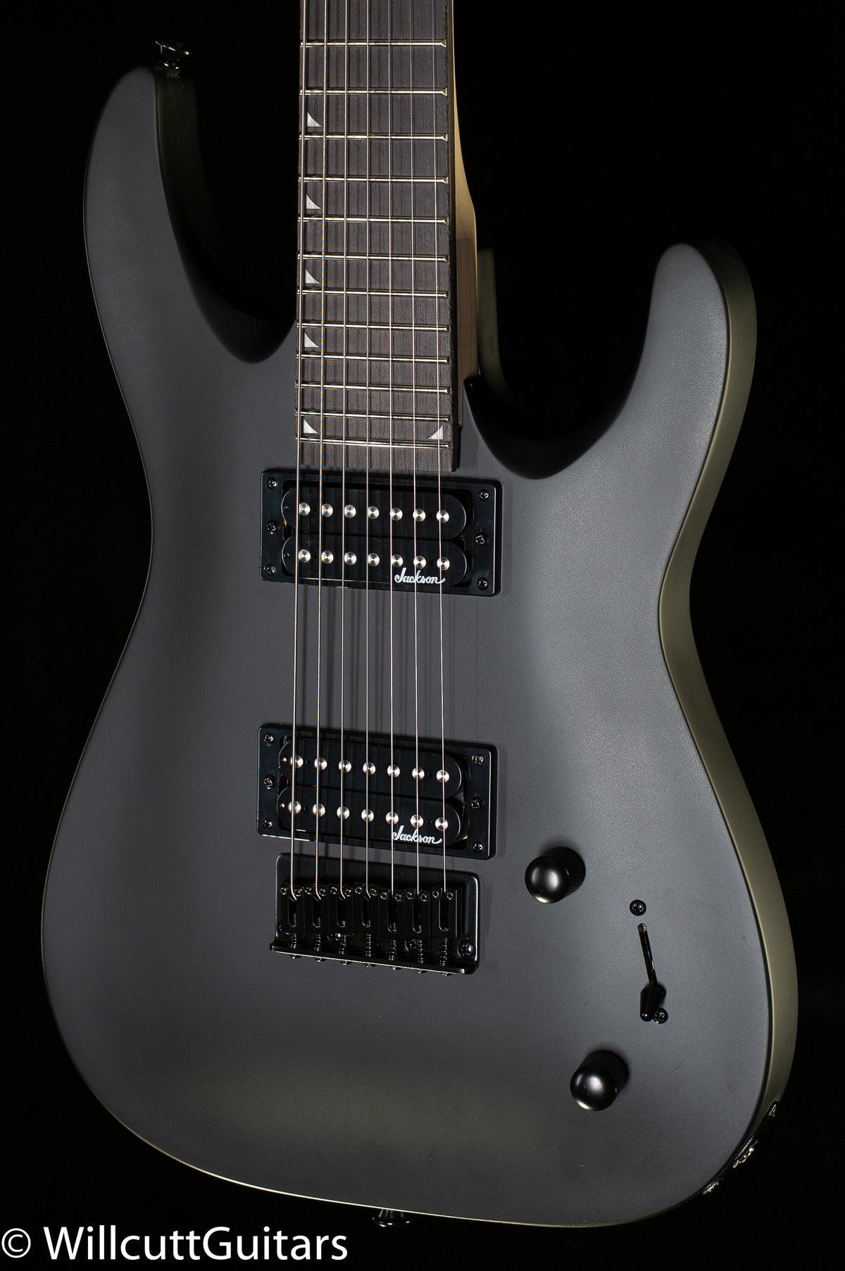 Jackson JS Series Dinky Arch Top JS22-7 DKA HT Amaranth Fingerboard Satin Black (263)
