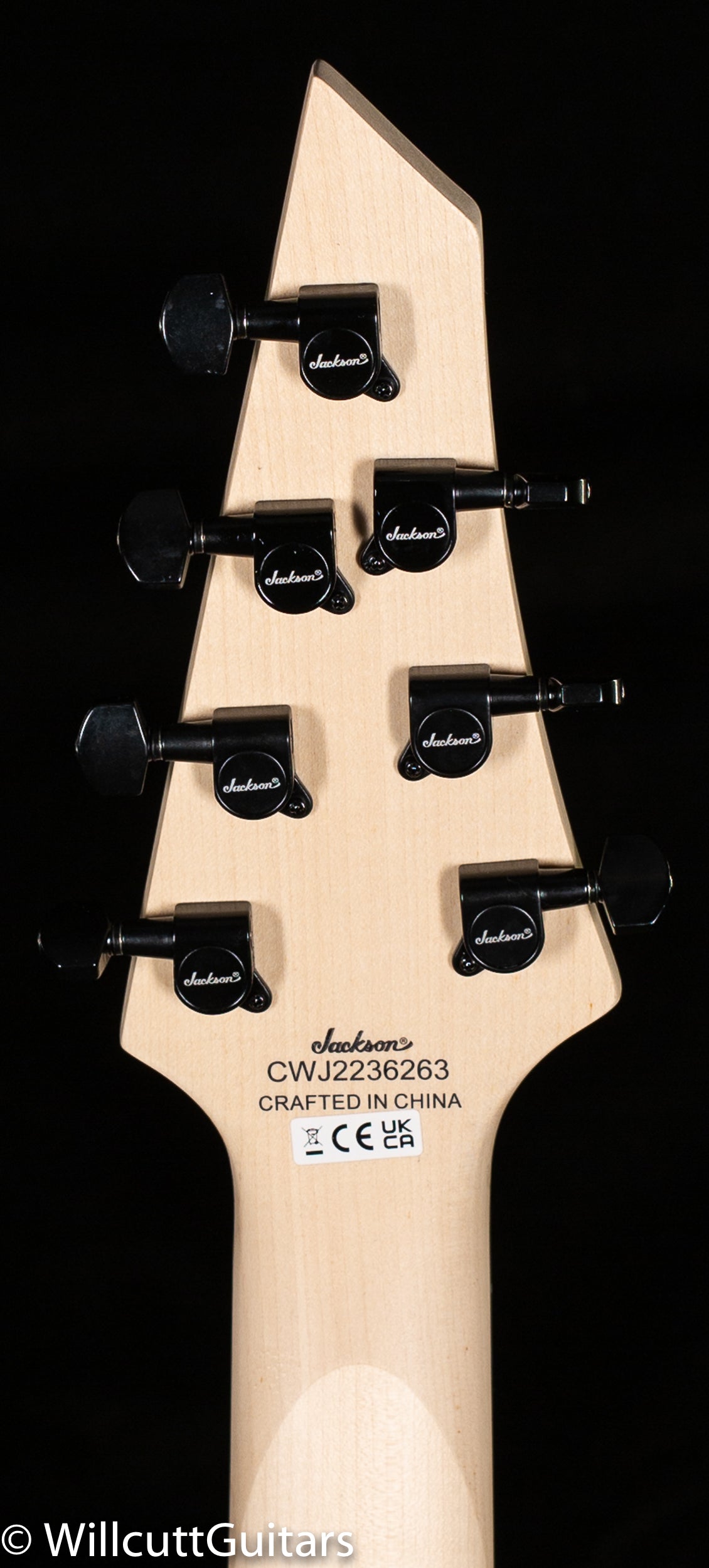 Jackson JS Series Dinky Arch Top JS22-7 DKA HT Amaranth Fingerboard Satin Black (263)