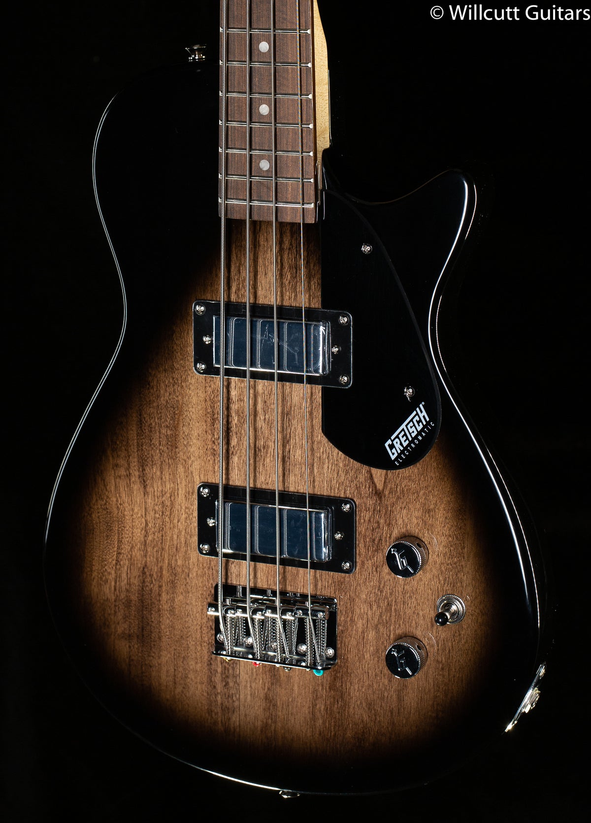 Gretsch G2220 Electromatic Junior Jet Bass II Short-Scale Black Walnut Fingerboard Bristol Fog Bass Guitar
