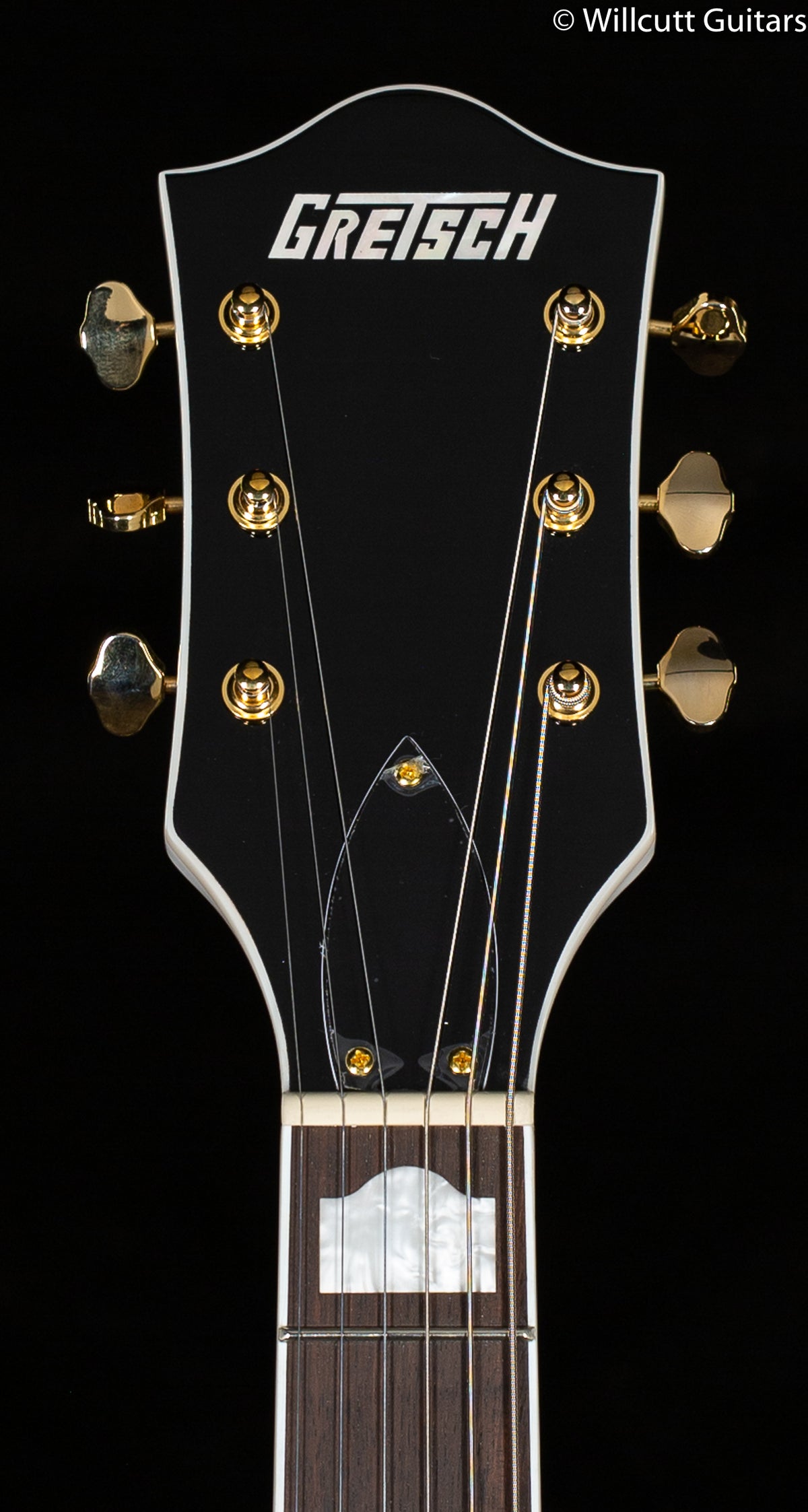 Gretsch G5422GLH Electromatic Classic Hollow Body Double-Cut with Gold Hardware, Left-Handed, Laurel Fingerboard, Snowcrest White (945)