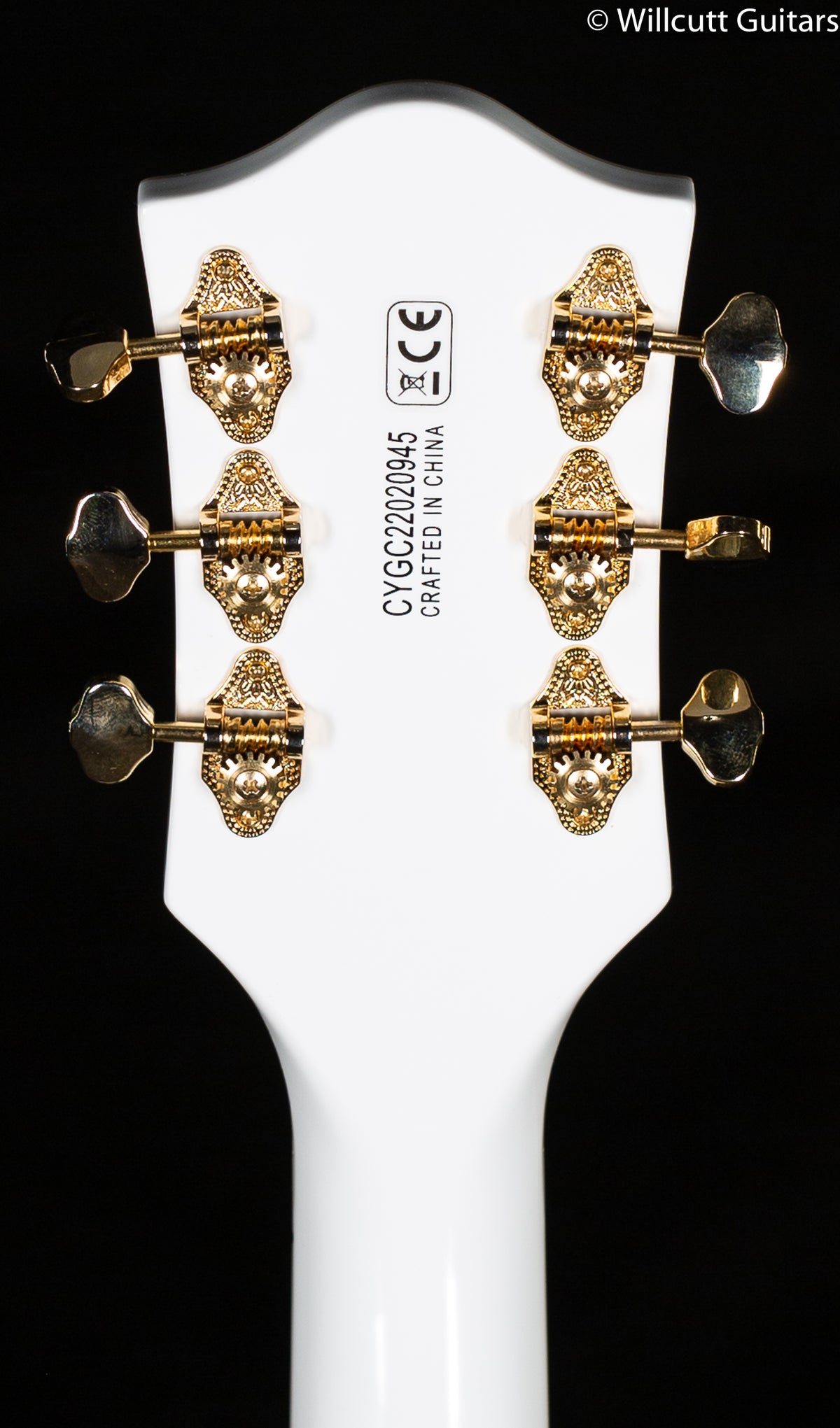 Gretsch G5422GLH Electromatic Classic Hollow Body Double-Cut with Gold Hardware, Left-Handed, Laurel Fingerboard, Snowcrest White (945)