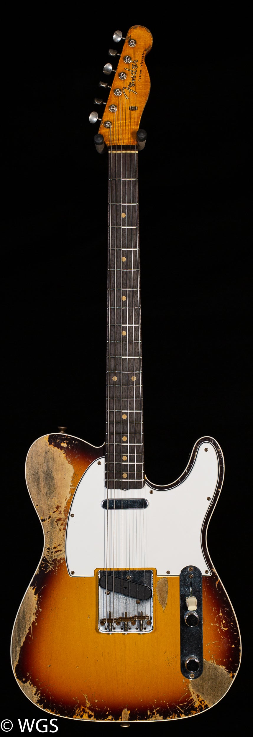 Fender Custom Shop 1959 Telecaster Custom Super Heavy Relic Faded/Aged Chocolate 3-Color Sunburst