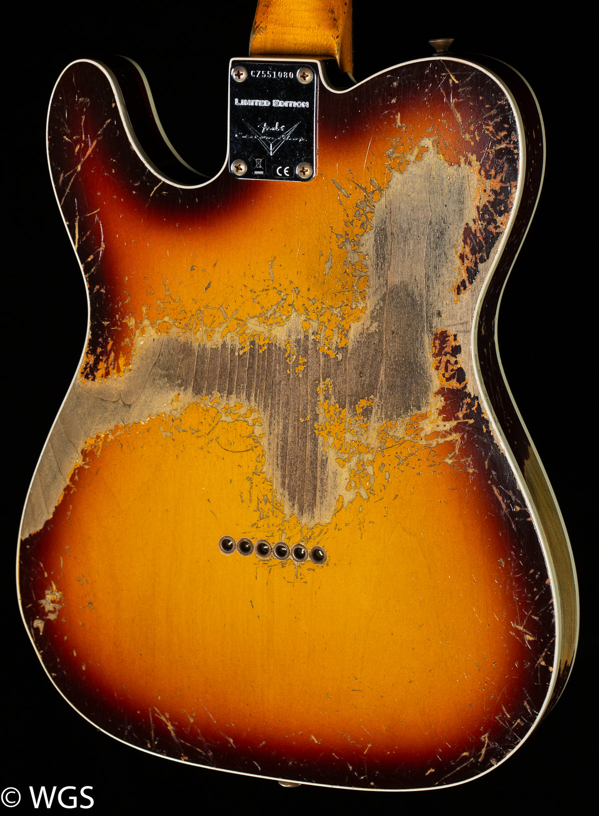 Fender Custom Shop 1959 Telecaster Custom Super Heavy Relic Faded/Aged Chocolate 3-Color Sunburst