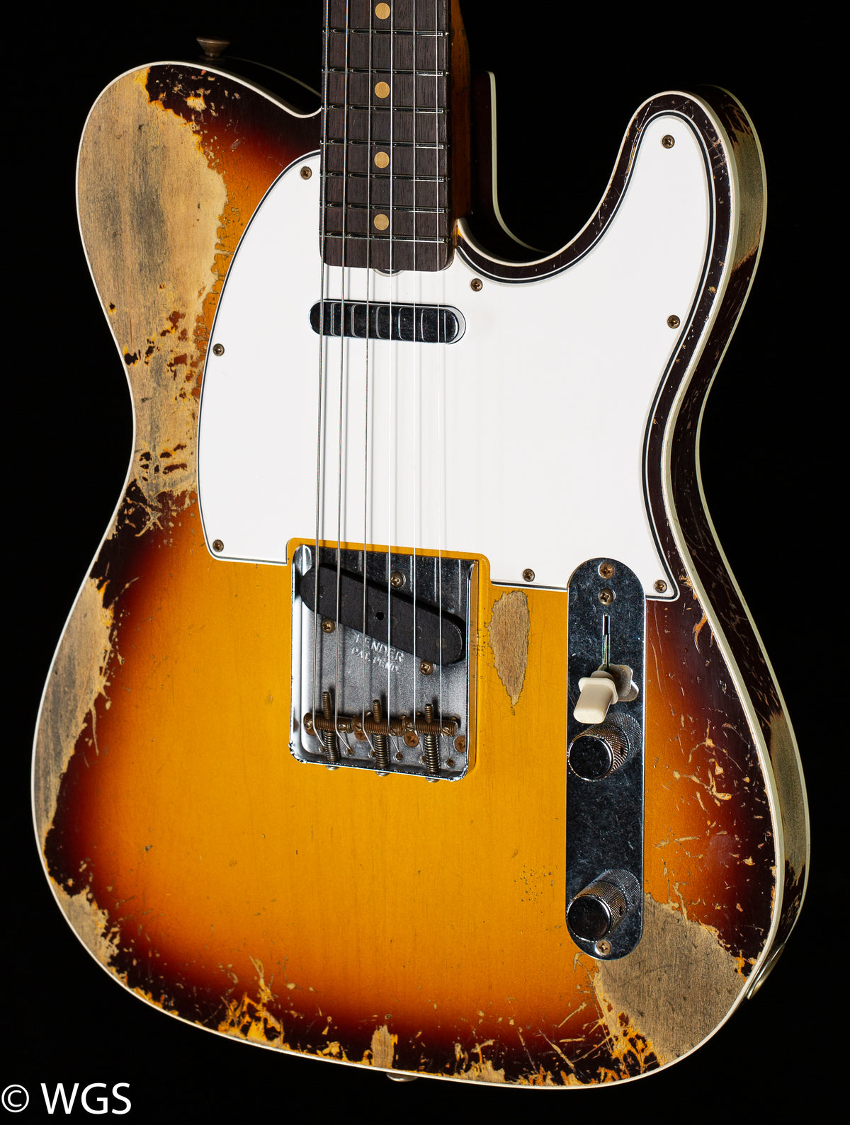 Fender Custom Shop 1959 Telecaster Custom Super Heavy Relic Faded/Aged Chocolate 3-Color Sunburst