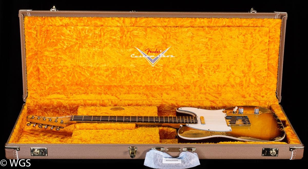 Fender Custom Shop 1959 Telecaster Custom Super Heavy Relic Faded/Aged Chocolate 3-Color Sunburst