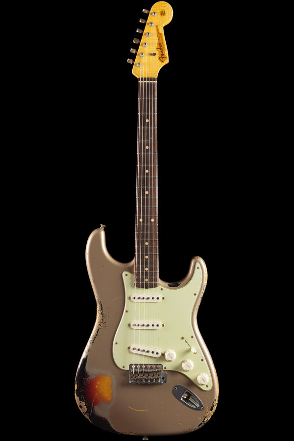 Fender Custom Shop 1960 Stratocaster® Relic Shoreline Gold over 3-Color Sunburst