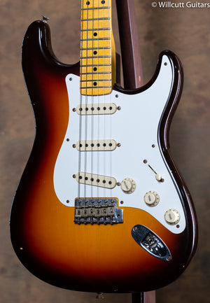 2015 Fender Custom Shop 1958 Stratocaster Journeyman Relic Chocolate 3 Tone Sunburst