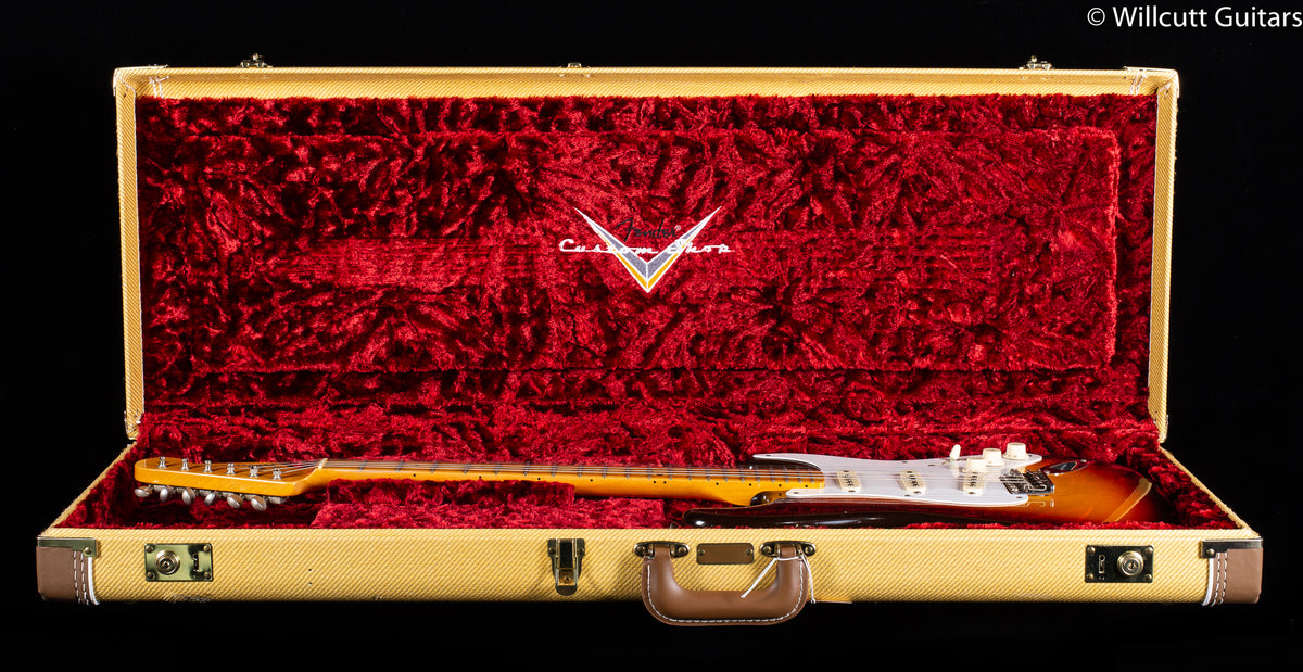 2015 Fender Custom Shop 1958 Stratocaster Journeyman Relic Chocolate 3 Tone Sunburst