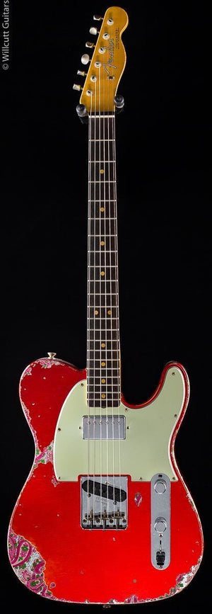 Fender Custom Shop Ltd '60s HS Tele Heavy Relic Candy Apple Red over Pink Paisley (705)
