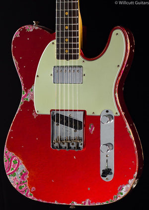 Fender Custom Shop Ltd '60s HS Tele Heavy Relic Candy Apple Red over Pink Paisley (705)