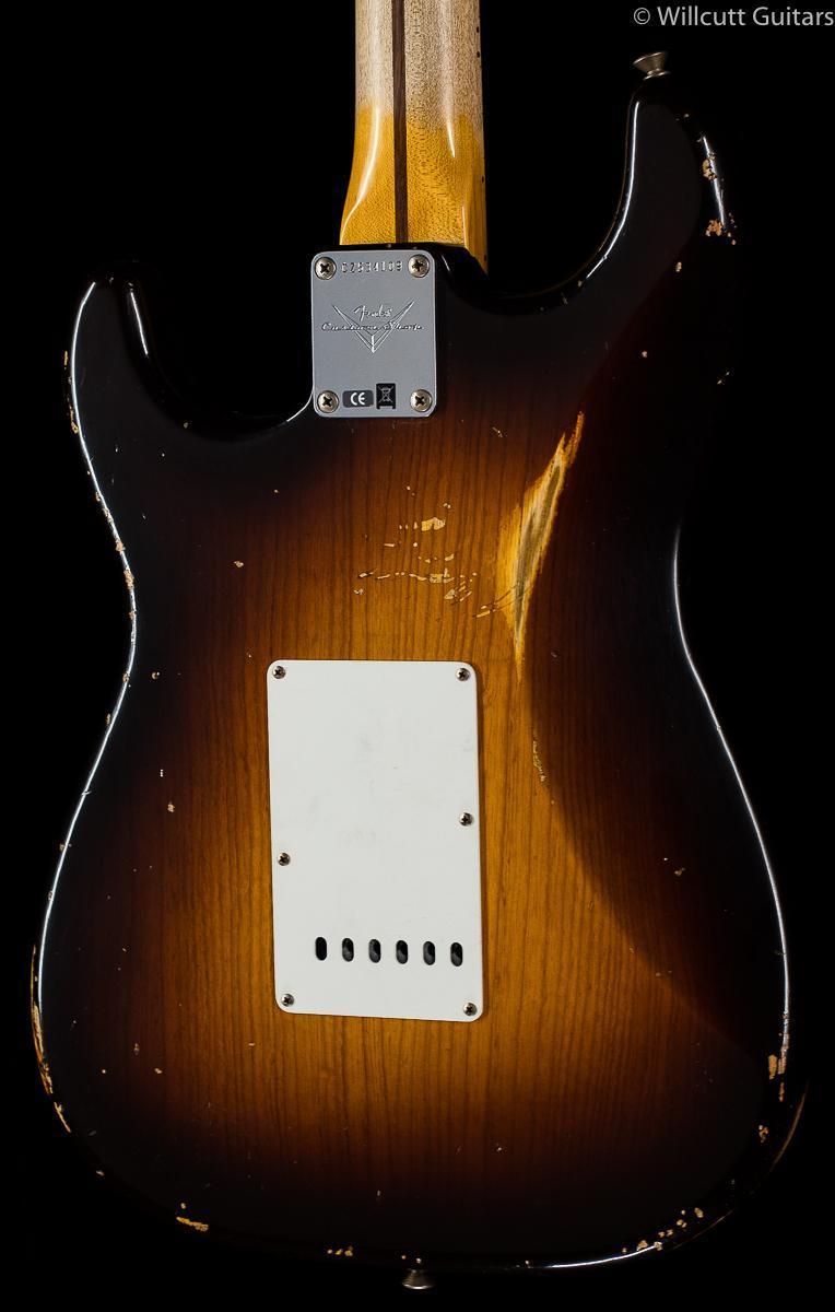 Fender Custom Shop 1955 Strat Relic Wide Fade Chocolate 2-Tone Sunburst (109)