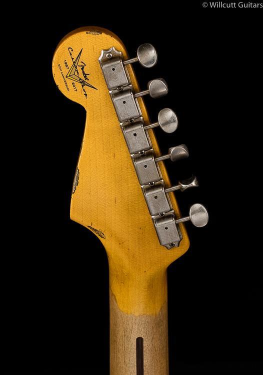 Fender Custom Shop 1955 Strat Relic Wide Fade Chocolate 2-Tone Sunburst (109)