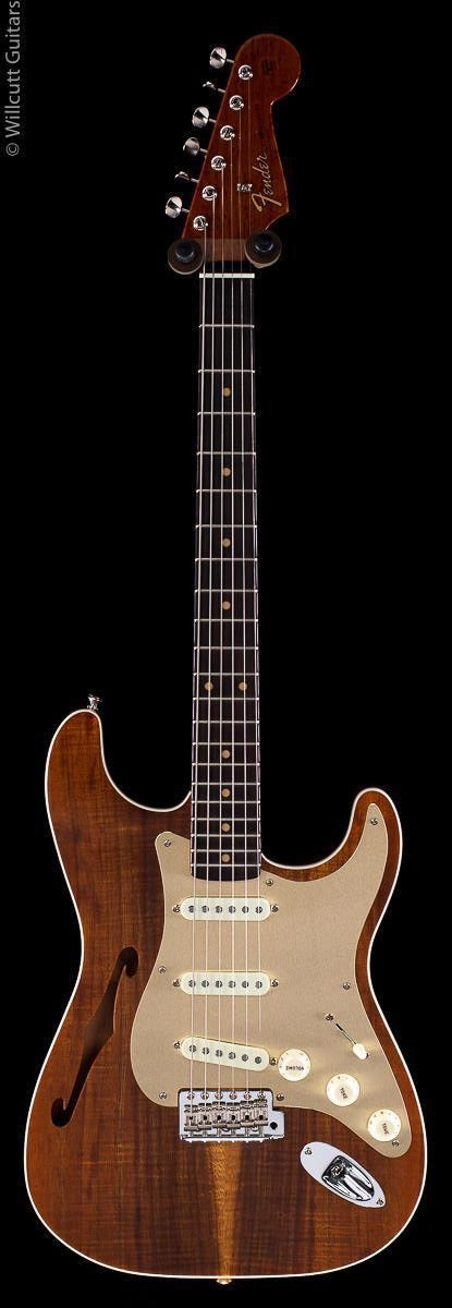 Fender Custom Shop LTD NOS Artisan Thinline Koa Strat