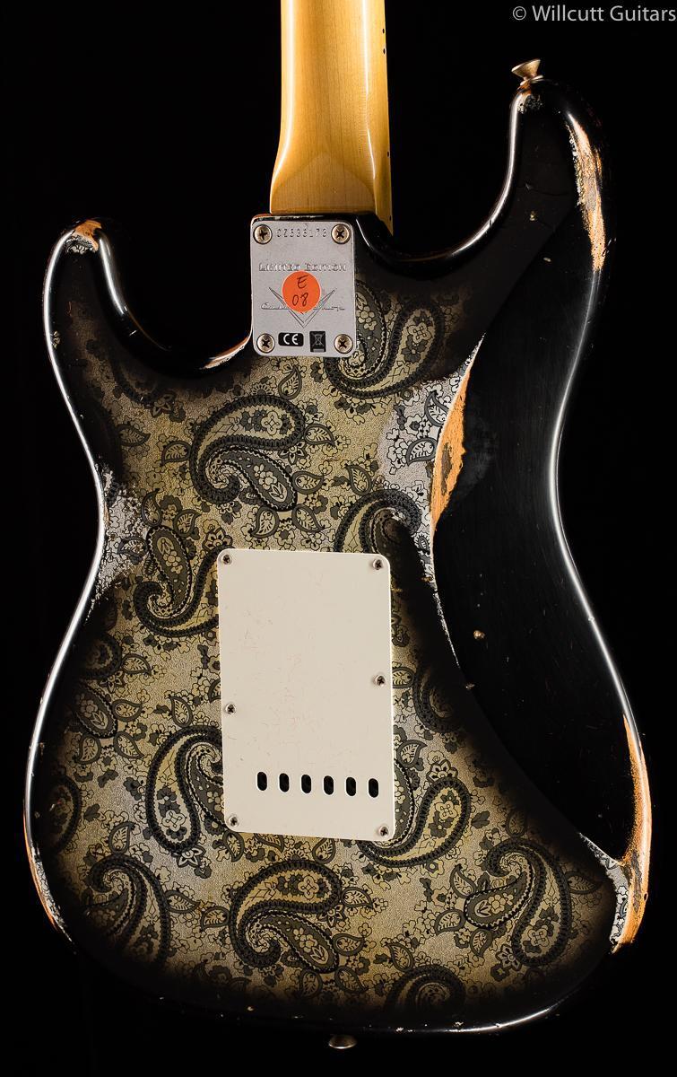 Fender Custom Shop Ltd 68 Strat Black Paisley Relic Willcutt Guitars