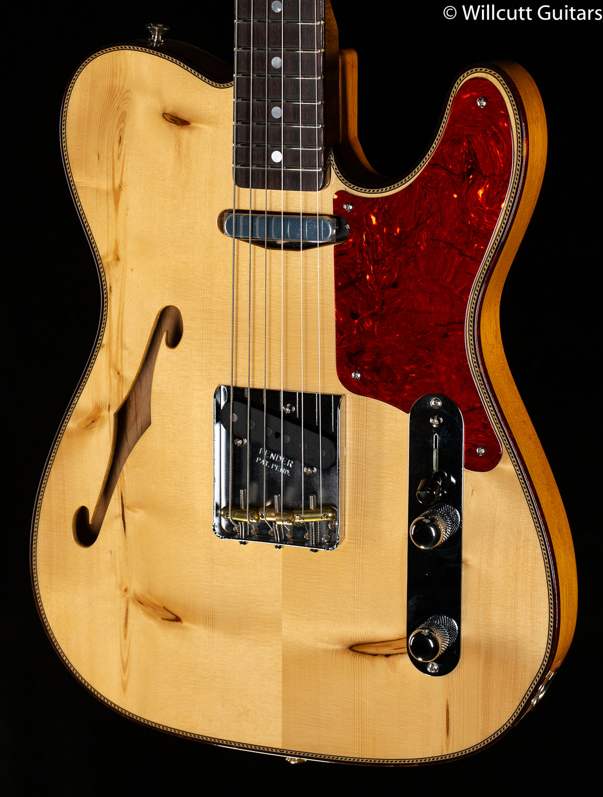 Fender Custom Shop 2020 Limited Knotty Pine Telecaster Thinline Antique Natural