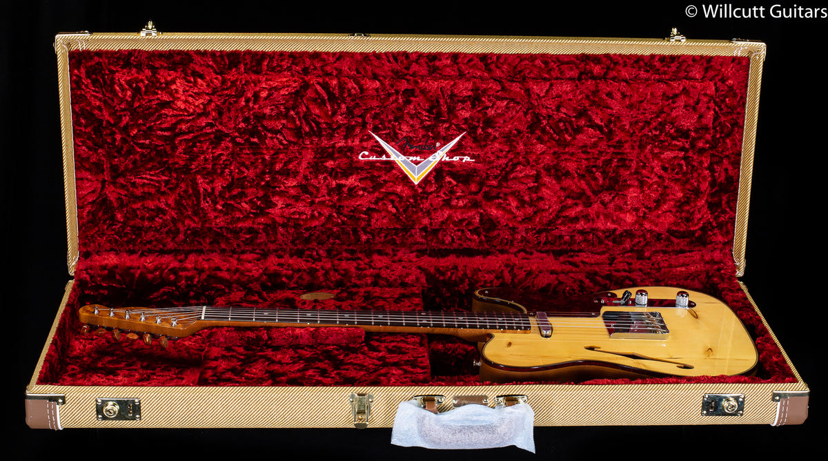Fender Custom Shop 2020 Limited Knotty Pine Telecaster Thinline Antique Natural
