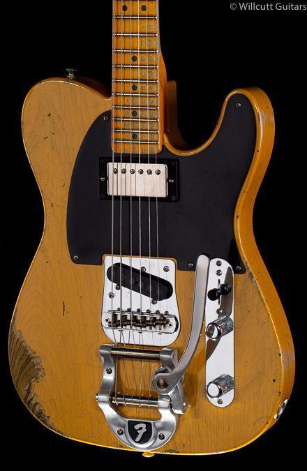 Fender Custom Shop 2019 LTD &#39;50s Vibra Tele Heavy Relic Aged Butterscotch Blonde (467)