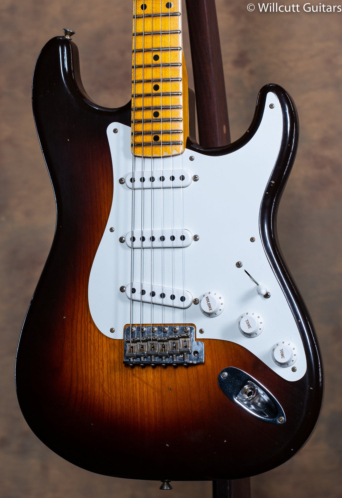 2019 Fender Custom Shop Limited Edition 1955 Strat Journeyman Relic Wide Fade Chocolate 2-Tone Sunburst