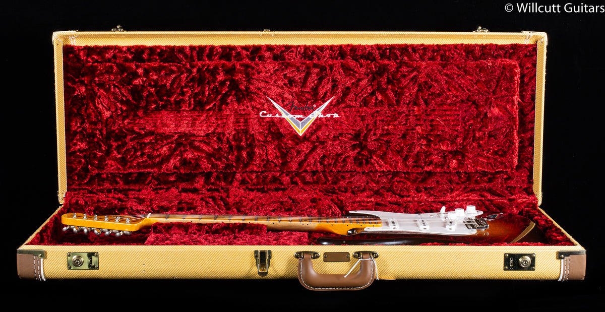 2019 Fender Custom Shop Limited Edition 1955 Strat Journeyman Relic Wide Fade Chocolate 2-Tone Sunburst