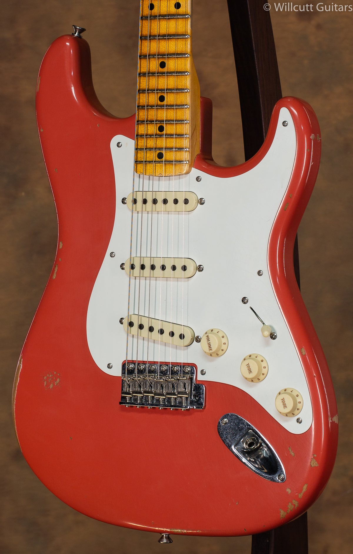 Fender Custom Shop 1956 Stratocaster Relic Faded Aged Tahitian Coral USED