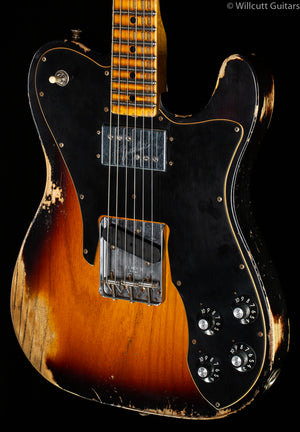 Fender Custom Shop Limited Edition 70's Custom Relic Faded Aged 3-Color Sunburst (150)