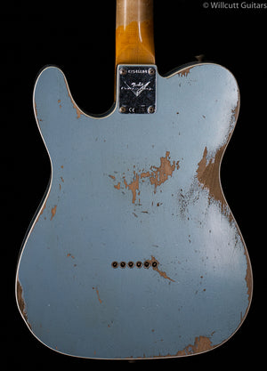 Fender Custom Shop 2020 64 Telecaster Custom Heavy Relic Aged Blue Ice Metallic (604)