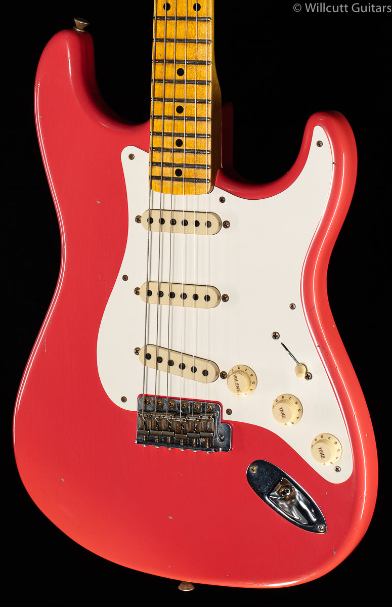 Fender Custom Shop Namm LTD &#39;58 Strat Journeyman Faded Aged Fiesta Red