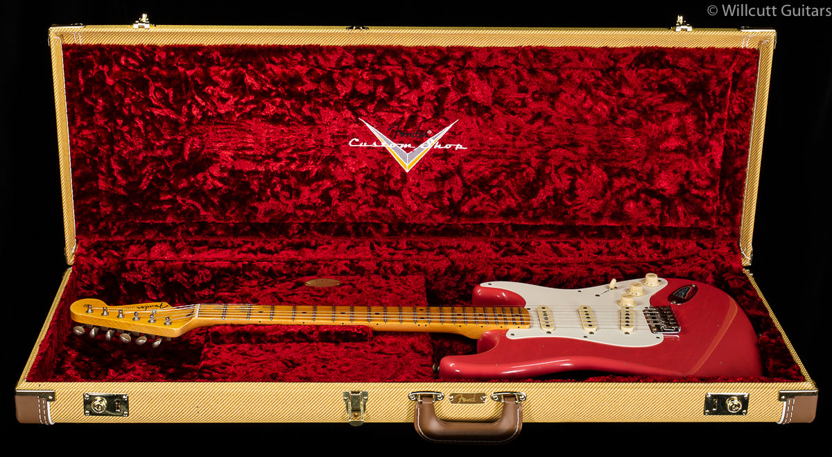 Fender Custom Shop Namm LTD &#39;58 Strat Journeyman Faded Aged Fiesta Red