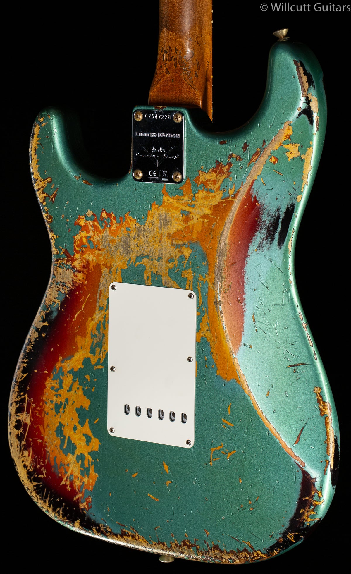 Fender Custom Shop LTD 60/63 Stratocaster Super Faded Aged Sherwood Green Metallic over 3-Tone Sunburst