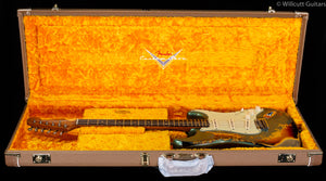 Fender Custom Shop LTD 60/63 Stratocaster Super Faded Aged Sherwood Green Metallic over 3-Tone Sunburst